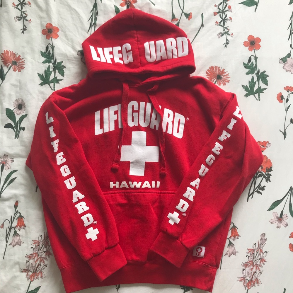 LIFEGUARD HAWAII NWOT red hoodie!